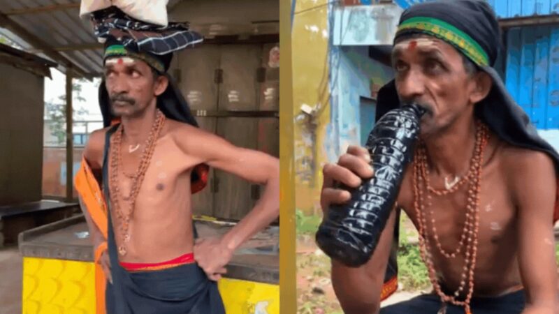 Karnataka Man Known as ‘Oil Kumar’ Survives on Engine Oil for 30 Years