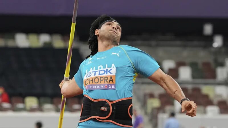 Neeraj Chopra Finishes Eighth in Tokyo World Athletics Championships Final