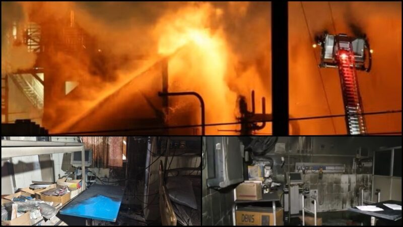 Jaipur SMS Hospital Fire Incident: 8 Deaths in ICU Blaze, Police and Firefighters Rescue Patients