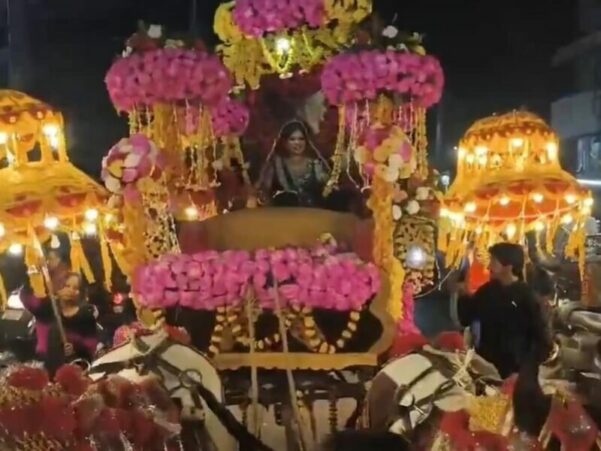 Unique Wedding Tradition in Prayagraj : Bride Brings Her Own Baraat to the Groom’s House